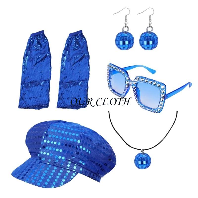 Women'S Accessories In The 70S - 70s Disco Costume Set for Women