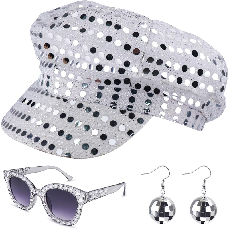 Women'S Accessories In The 70S - 3PCS 70s Disco Costume Accessories Set