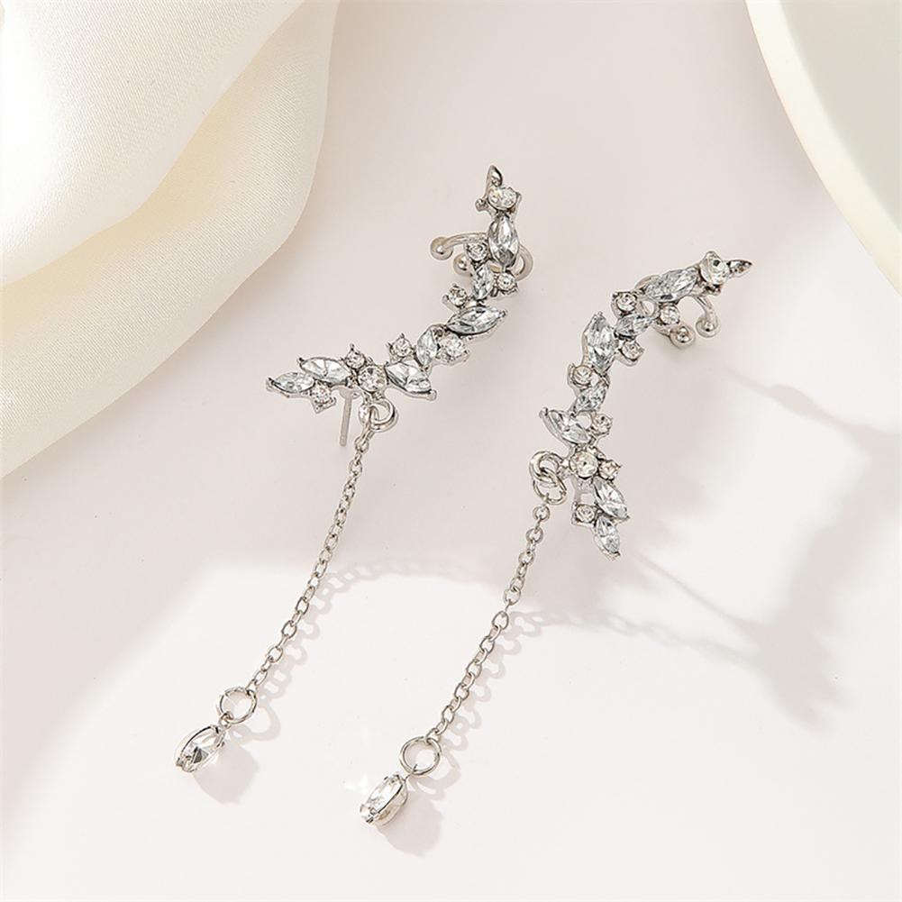 Tassel Earrings Boho - Long Tassel Earrings Diamond Flower Cluster