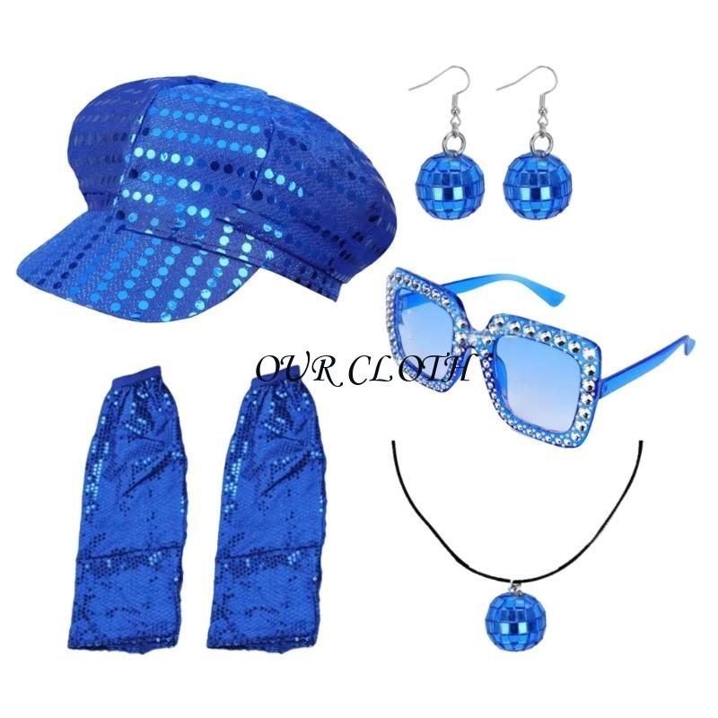 70s Disco Costume Set for Wome – Women'S Accessories In The 70S recenzja i cena