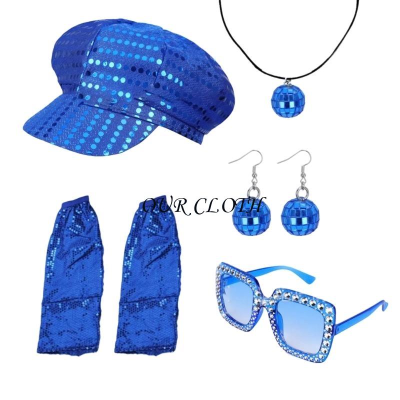 70s Disco Costume Set for Wome – Women'S Accessories In The 70S recenzja i cena