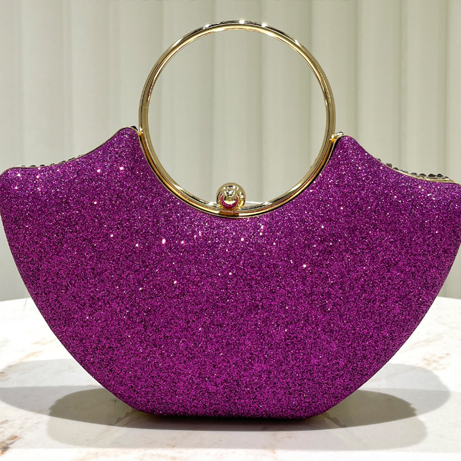 Purple shiny luxurious diamond – Wallet Chain Bag recenzja i cena