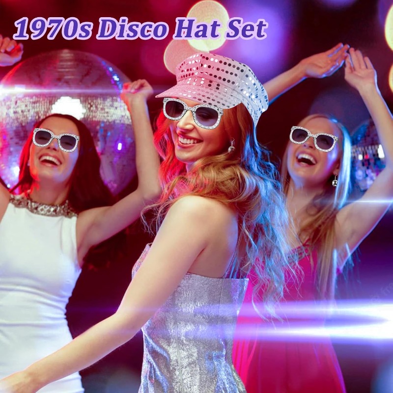 3PCS 70s Disco Costume Accesso – Women'S Accessories In The 70S recenzja i cena
