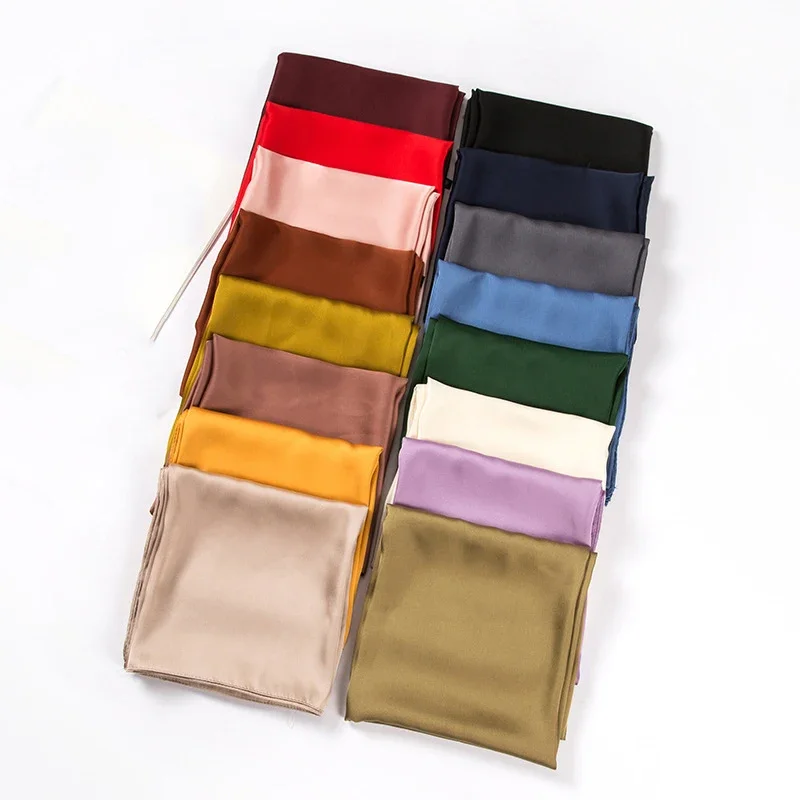 Satin Scarf Women 70cm Solid C – Women Accessories Wholesale China recenzja i cena