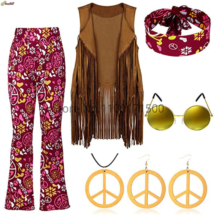 Halloween Hippie Costume Women – Women'S Accessories In The 70S recenzja i cena