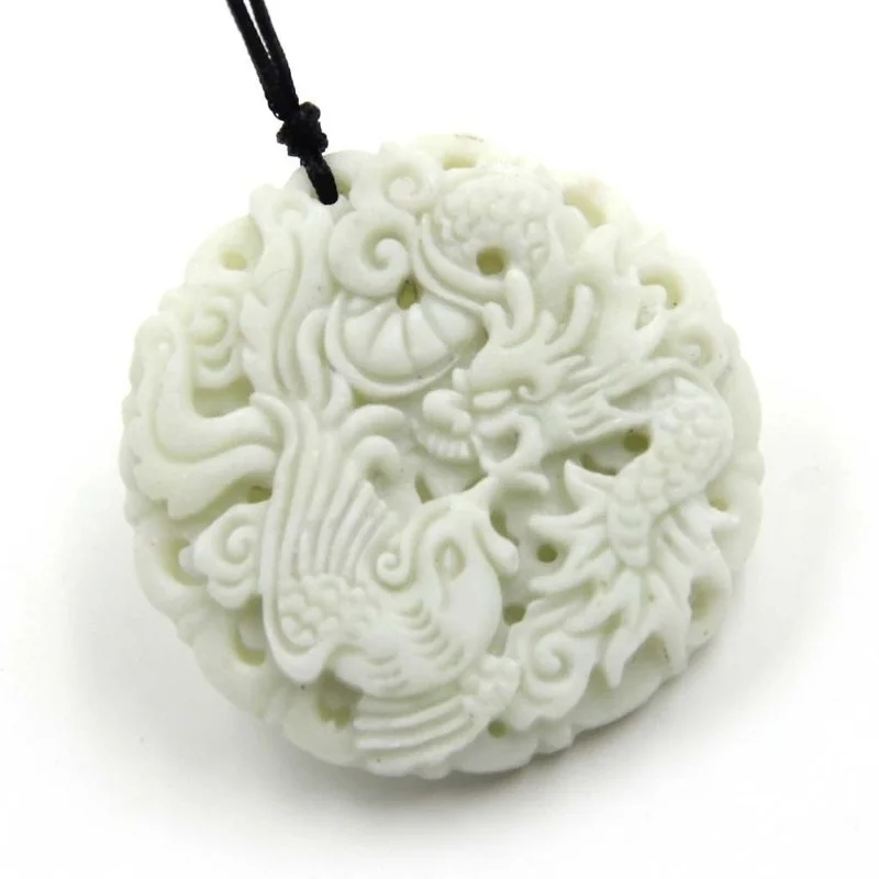 Natural White jade Dragon Phoe – Women Accessories For Hand recenzja i cena