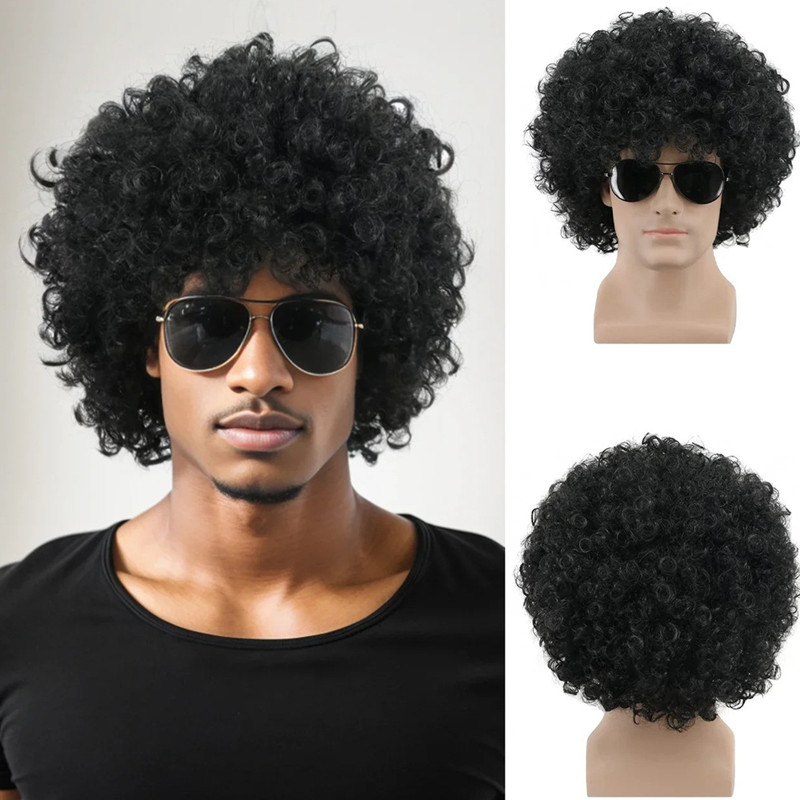 Unisex Big Curly Afro Wig - 3  – Women'S Accessories In The 70S recenzja i cena