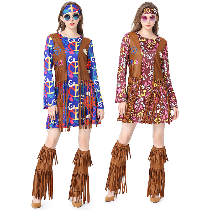 Halloween Disco Dress 70s 60s  – Women'S Accessories In The 70S recenzja i cena
