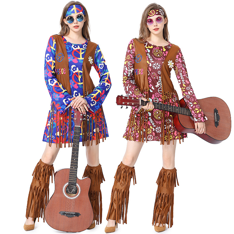Halloween Disco Dress 70s 60s  – Women'S Accessories In The 70S recenzja i cena