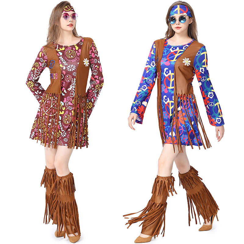 Halloween Disco Dress 70s 60s  – Women'S Accessories In The 70S recenzja i cena