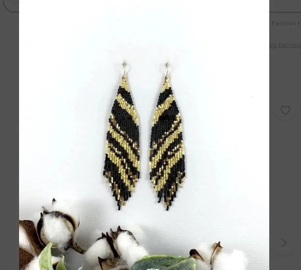 Beaded earrings Tassel Color m – Tassel Earrings Boho recenzja i cena