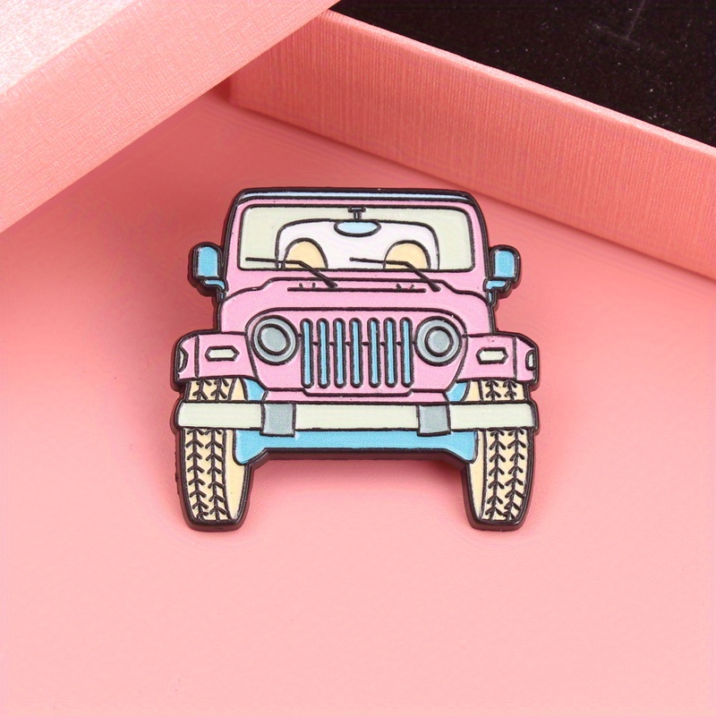 Adorable Pink Jeep Cartoon Ena – Women'S Jeep Accessories recenzja i cena