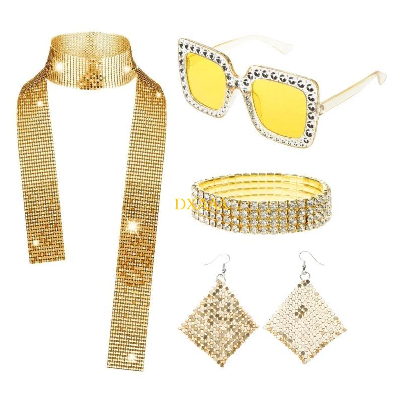 DXAA 70s Disco Fancy Dress Set – Women'S Accessories In The 70S recenzja i cena