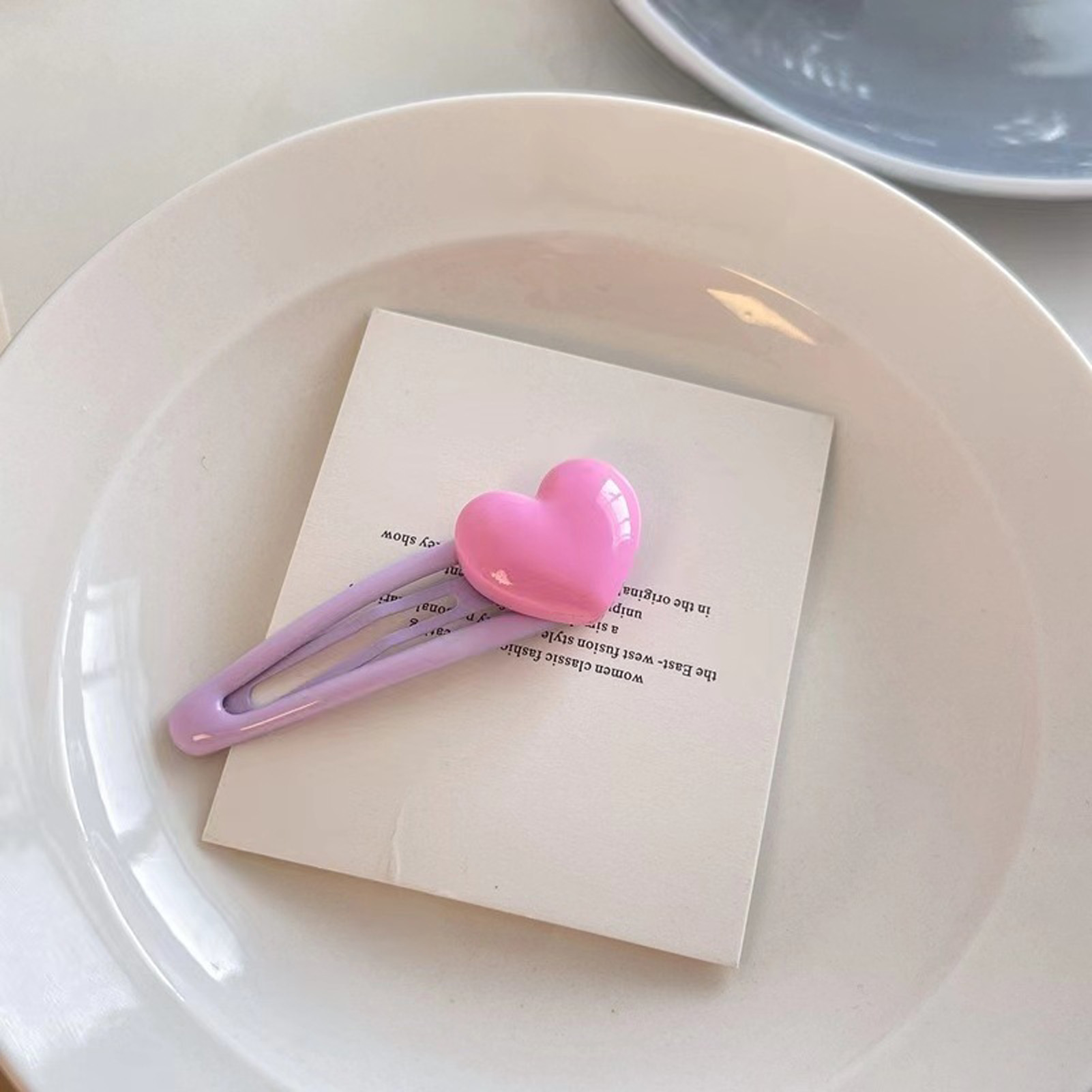 5pcs Cartoon Heart Hair Clips  – Women Accessories Wholesale China recenzja i cena