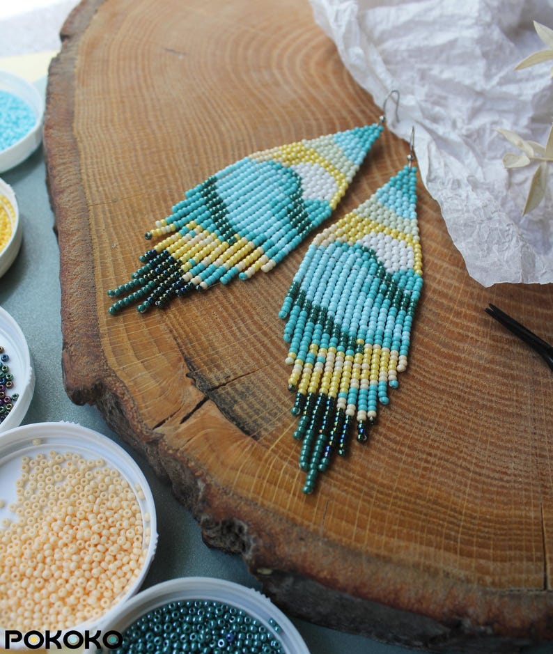 ZGMXR Rice bead earrings Tasse – Tassel Earrings Boho recenzja i cena