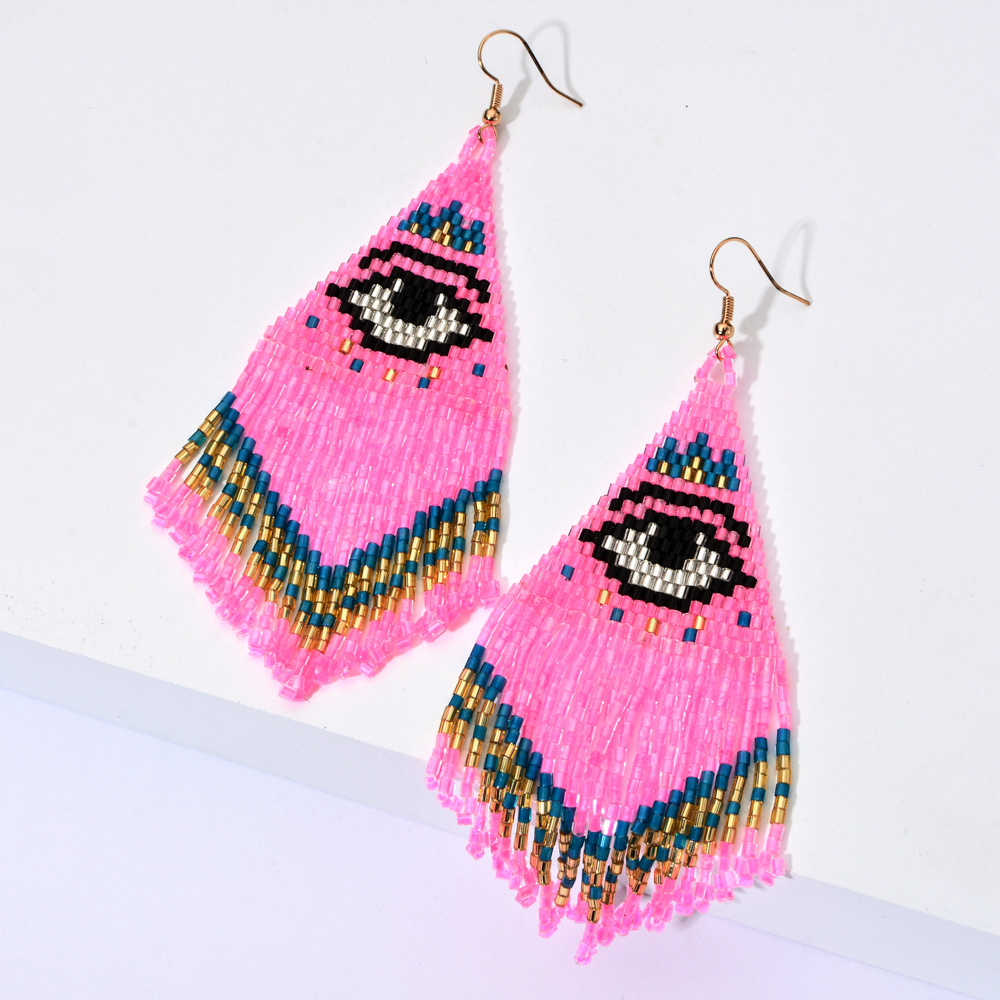 ZGMXR  Rice bead earrings Tass – Tassel Earrings Boho recenzja i cena