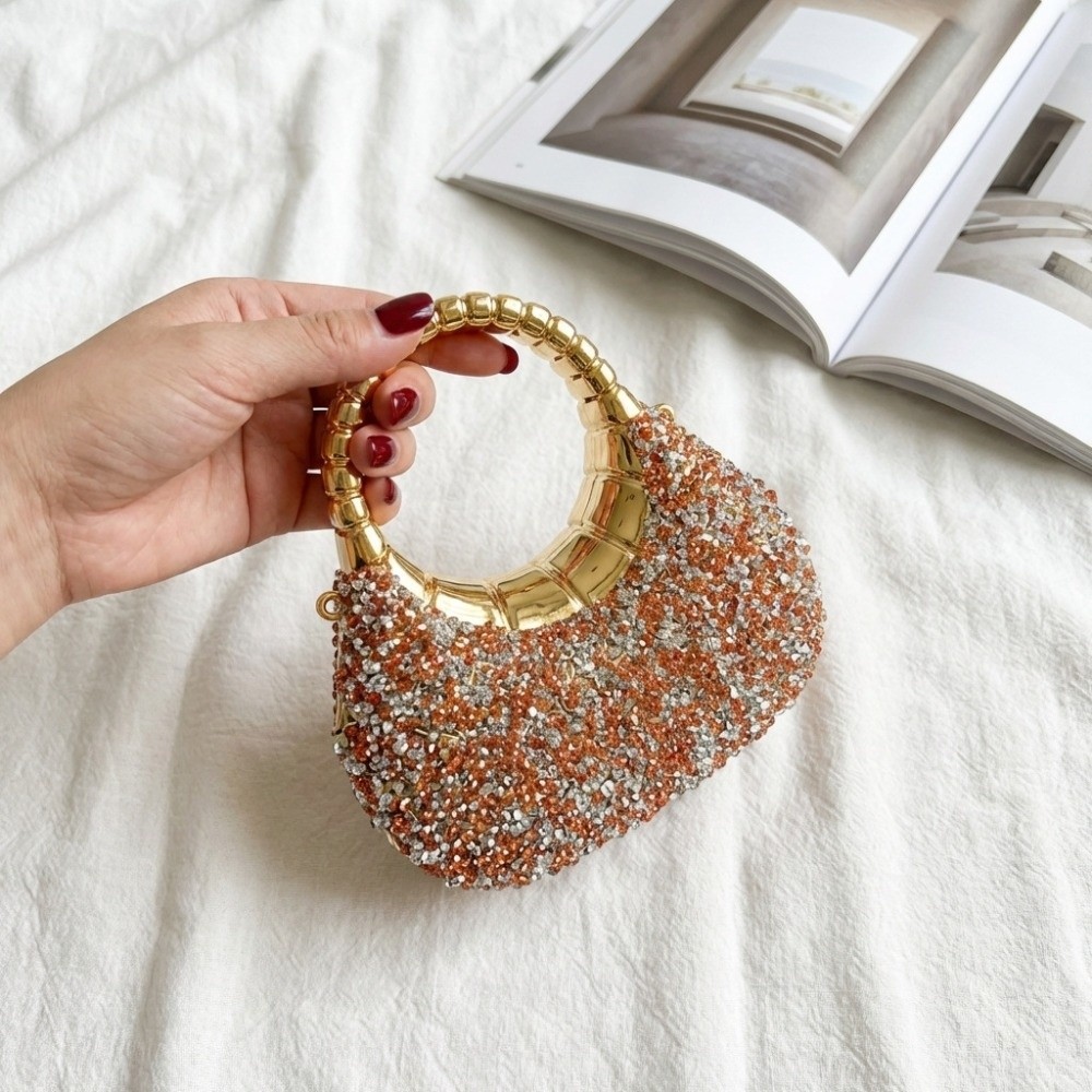 Crystal Embellished Crescent E – Wallet Chain Bag recenzja i cena