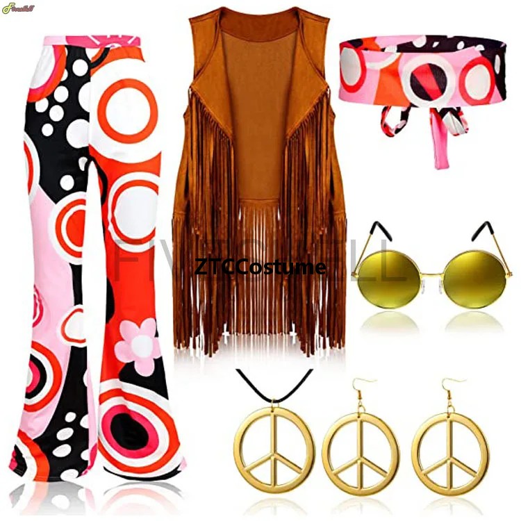 Hippie Costume Women 60s 70s P – Women'S Accessories In The 70S recenzja i cena