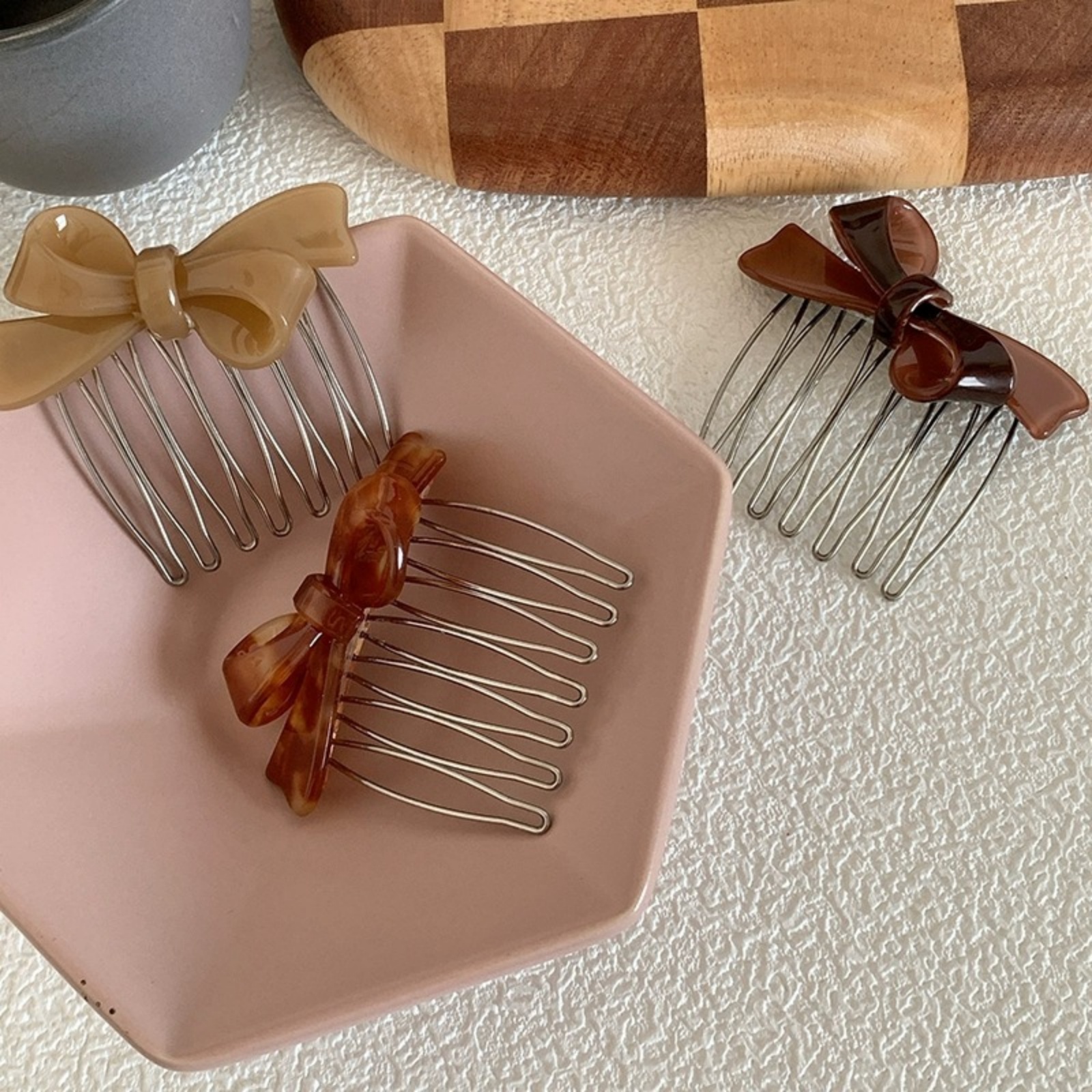 Women's Acrylic Bow Hair Combs – Women Accessories Wholesale recenzja i cena