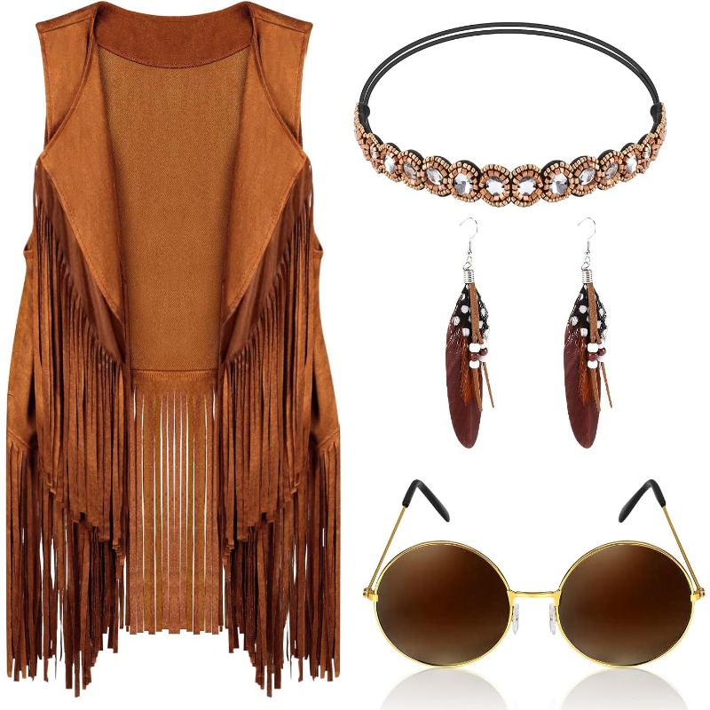 5 Pcs Hippie Costume Accessori – Women'S Accessories In The 70S recenzja i cena