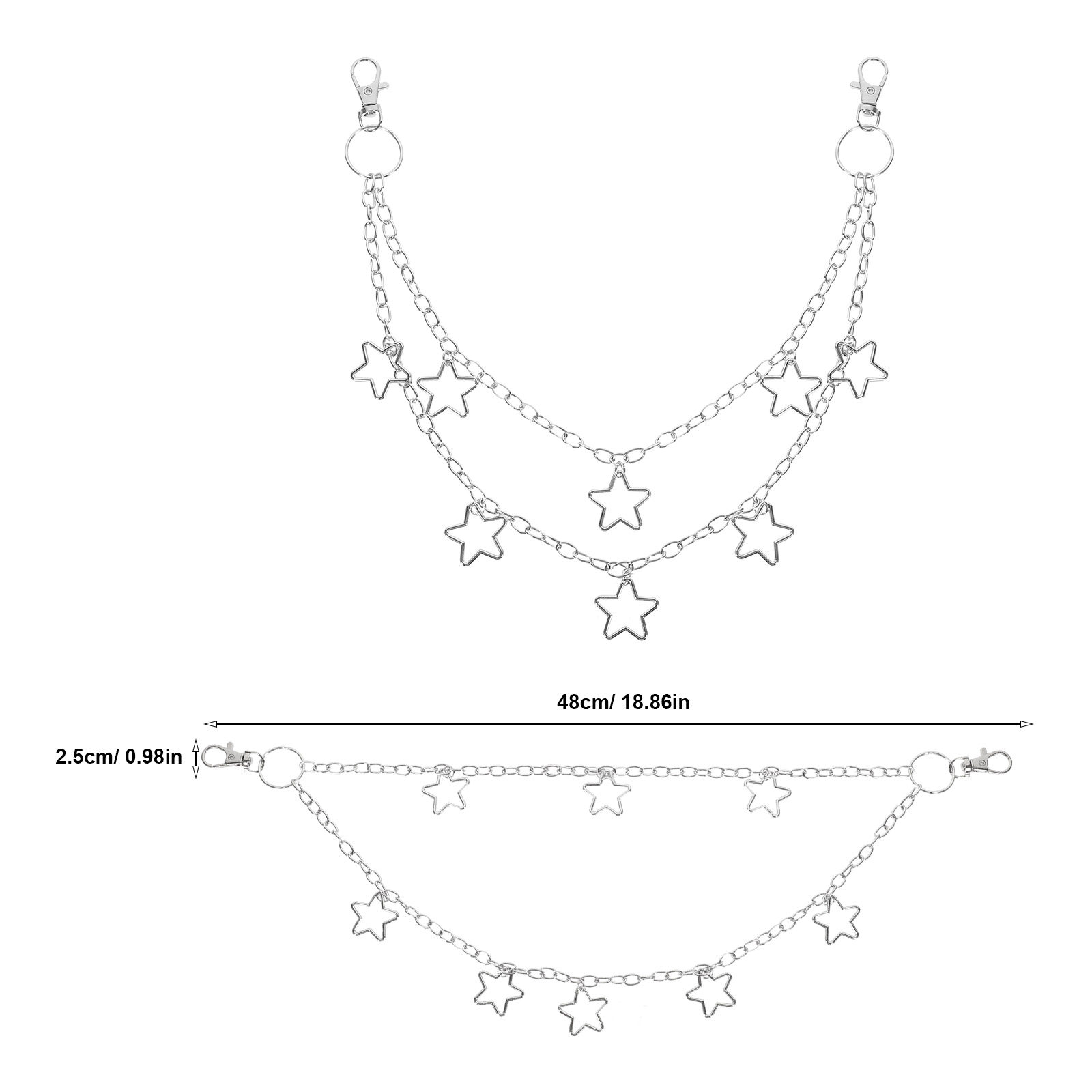 Star Pendant Double Layer Pant – Wallet Chain Bag recenzja i cena