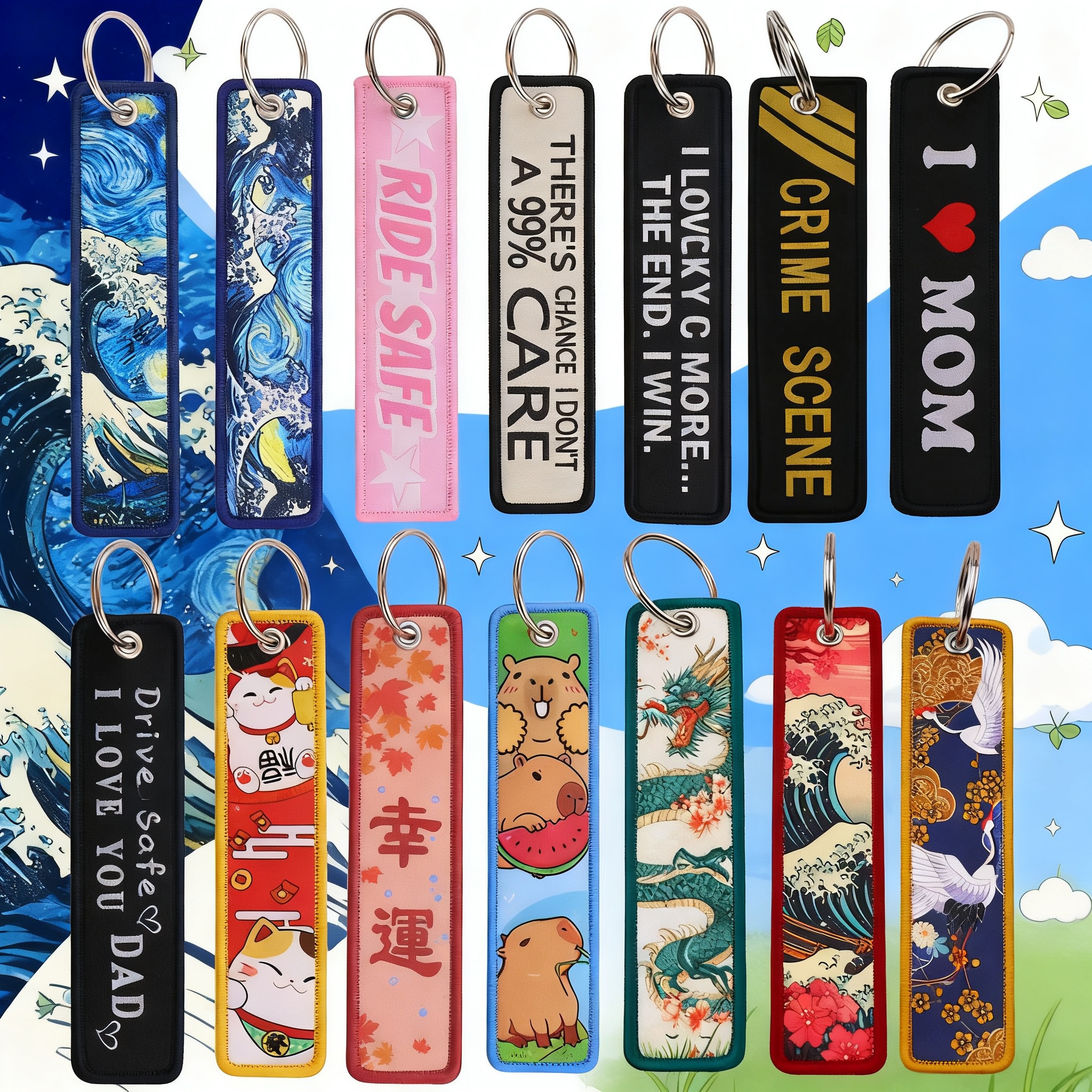 Van Gogh Embroidery Key Fobs K – Women Accessories For Hand recenzja i cena