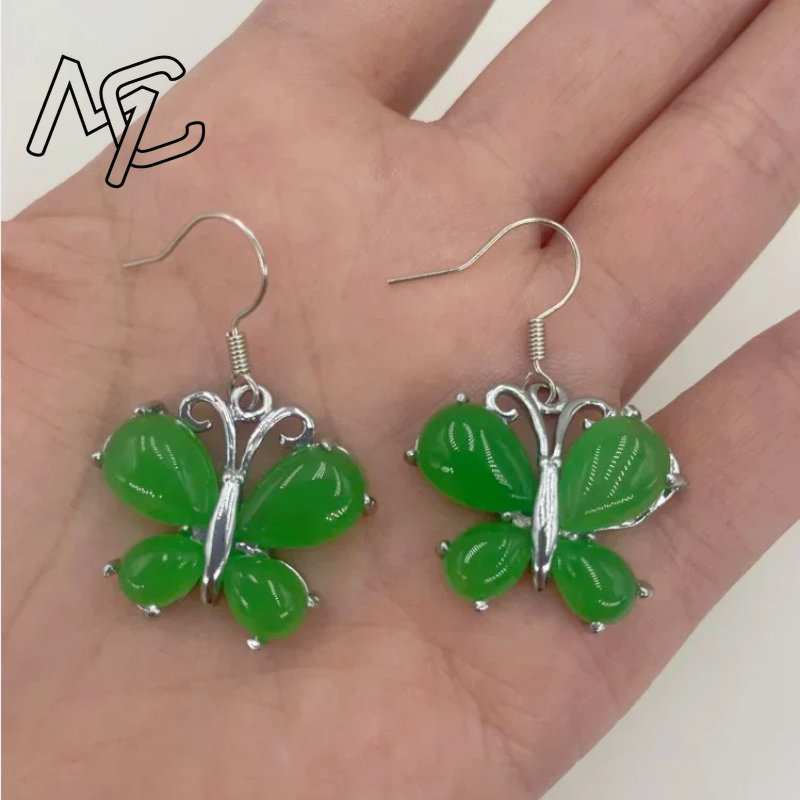 S925 Silver Green Jade Butterf – Women Accessories For Hand recenzja i cena
