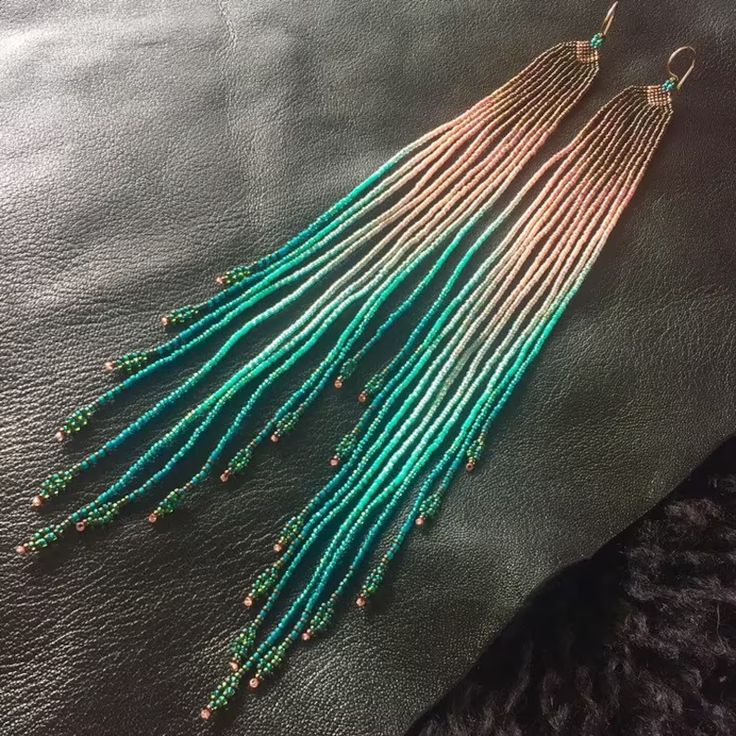 Rice bead earrings Gradient co – Tassel Earrings Boho recenzja i cena