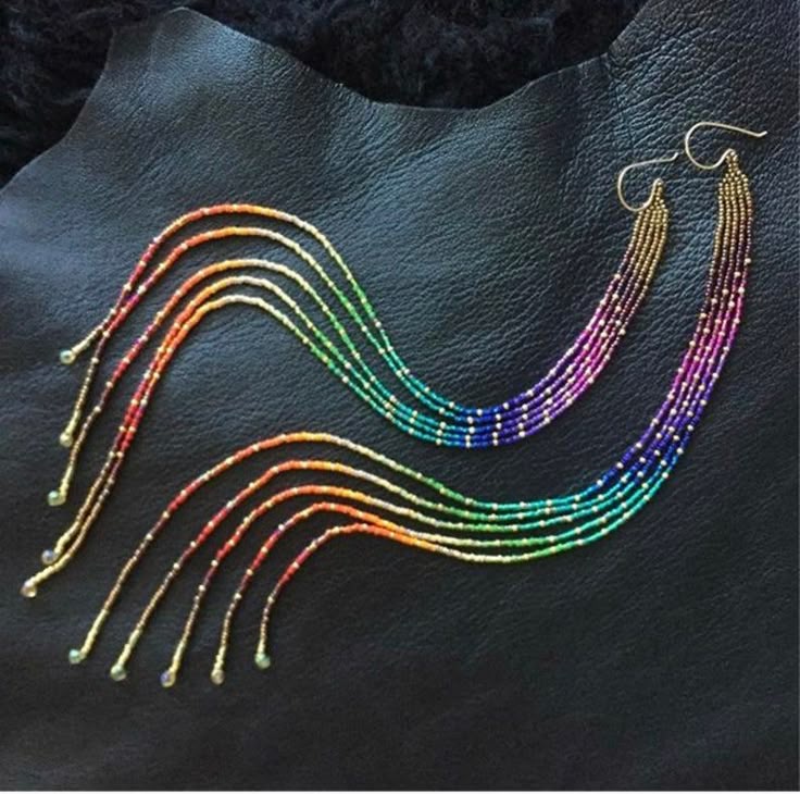 Rice bead earrings Gradient co – Tassel Earrings Boho recenzja i cena