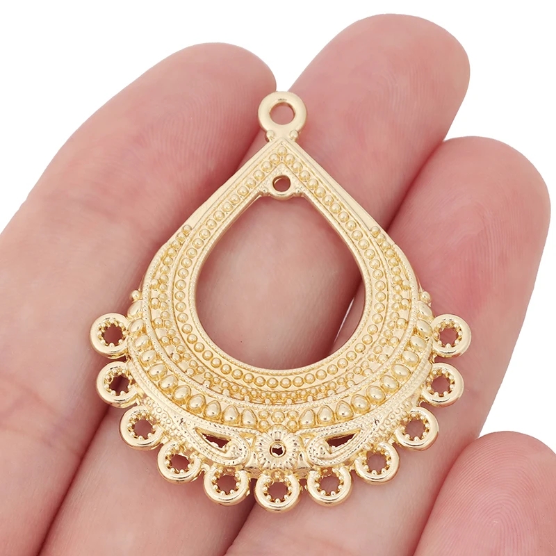 10 x Boho Gold Plated Flower J – Tassel Earrings Boho recenzja i cena