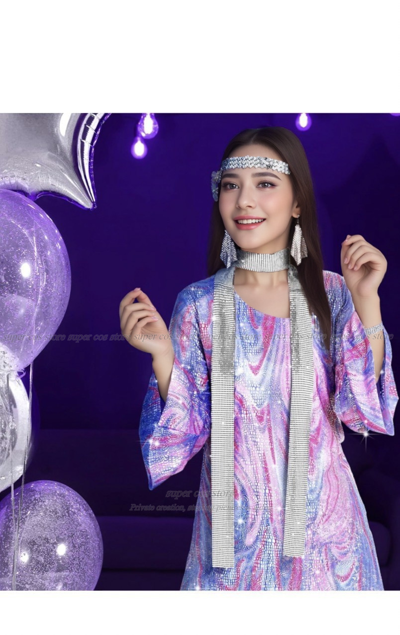 70s Disco Women Costume Outfit – Women'S Accessories In The 70S recenzja i cena