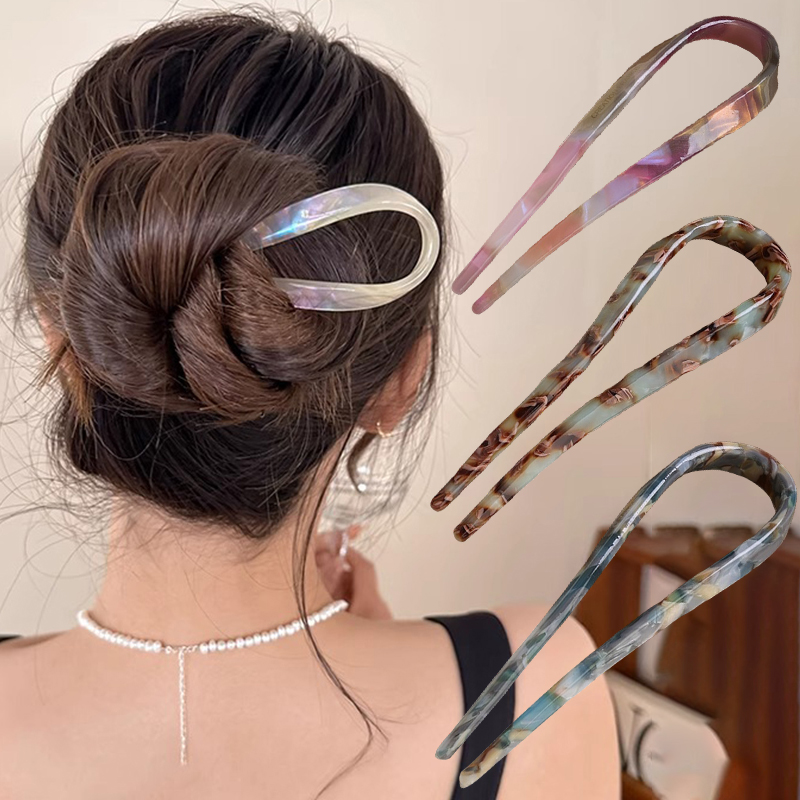 U-Shaped Hair Sticks Acetate A – Women Accessories Wholesale recenzja i cena