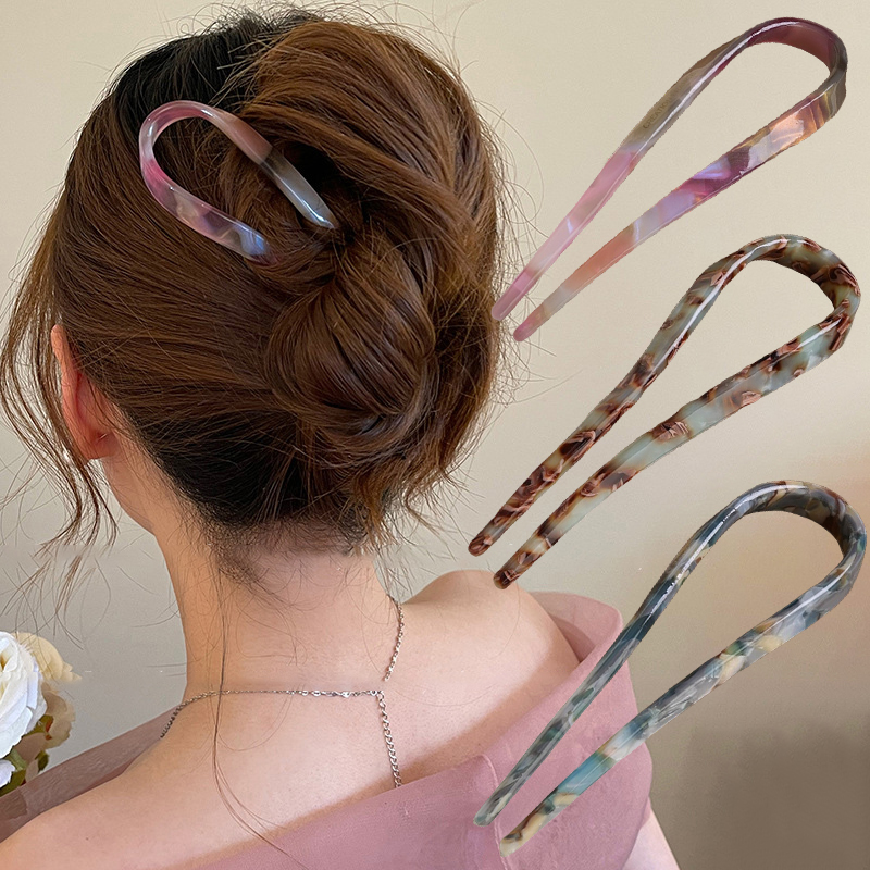 U-Shaped Hair Sticks Acetate A – Women Accessories Wholesale recenzja i cena