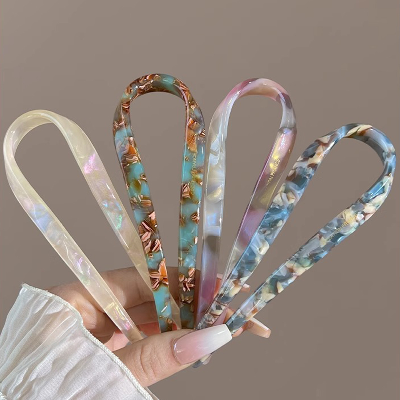 U-Shaped Hair Sticks Acetate A – Women Accessories Wholesale recenzja i cena