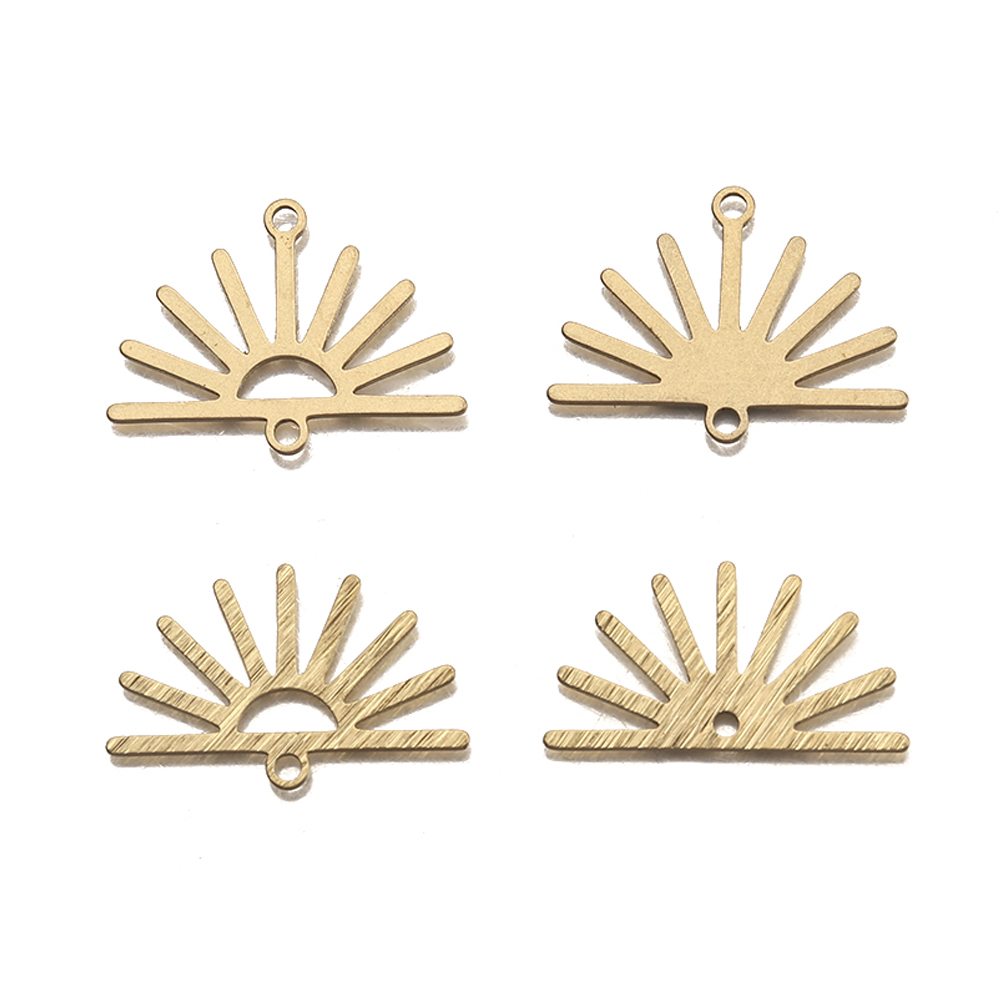 10Pcs Textured Raw Brass Half  – Tassel Earrings Boho recenzja i cena