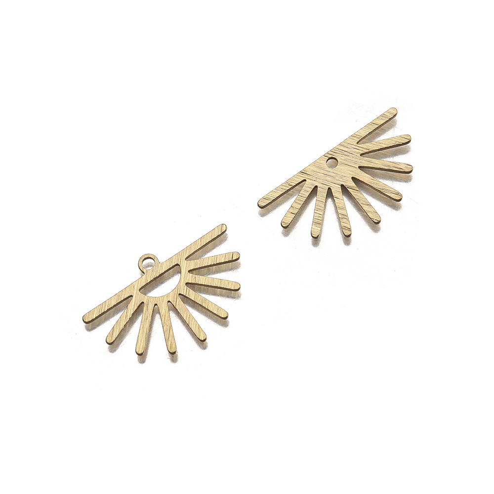 10Pcs Textured Raw Brass Half  – Tassel Earrings Boho recenzja i cena
