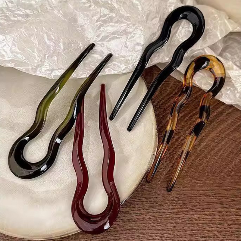 Elegant Acrylic U-shaped Hairp – Women Accessories Wholesale recenzja i cena