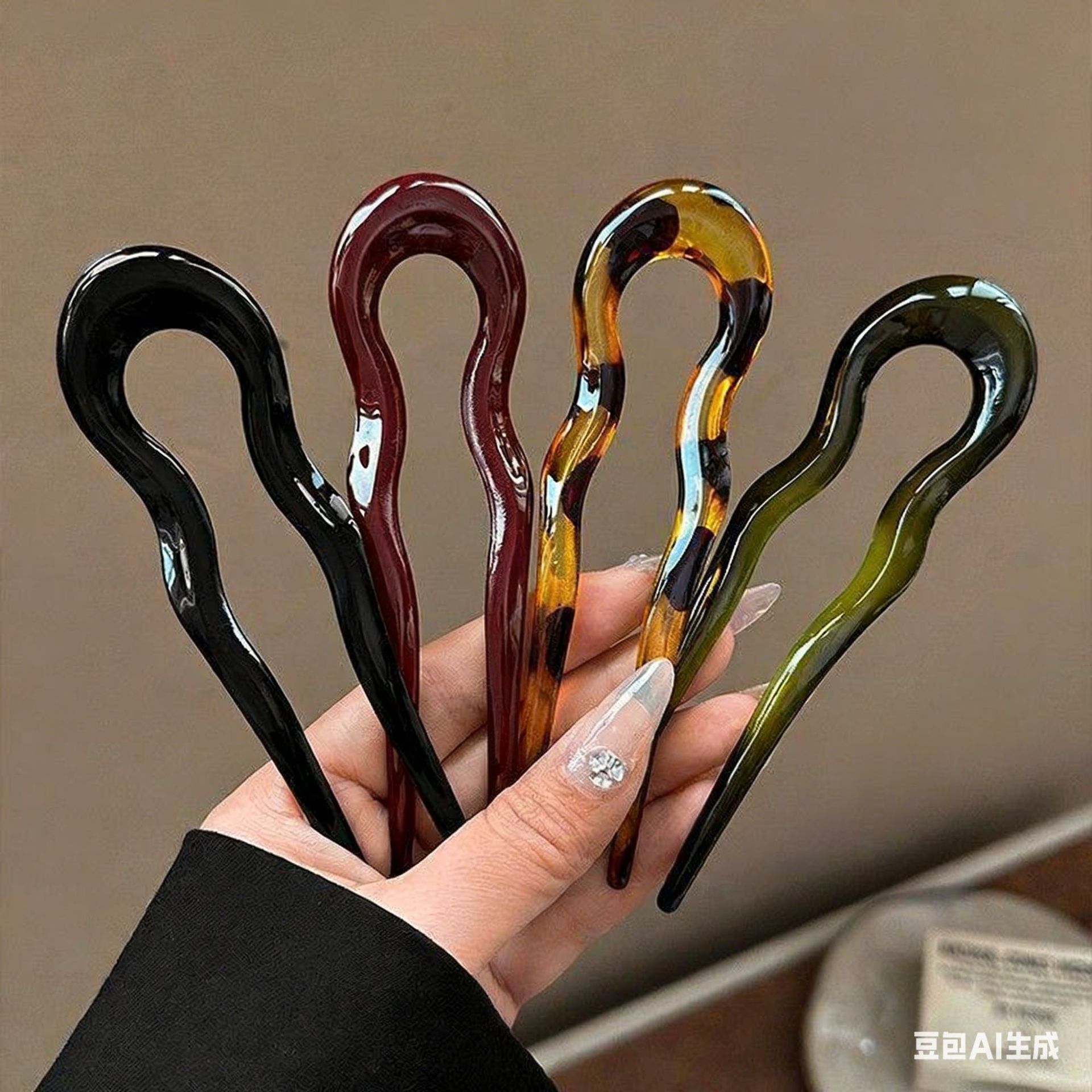 Elegant Acrylic U-shaped Hairp – Women Accessories Wholesale recenzja i cena