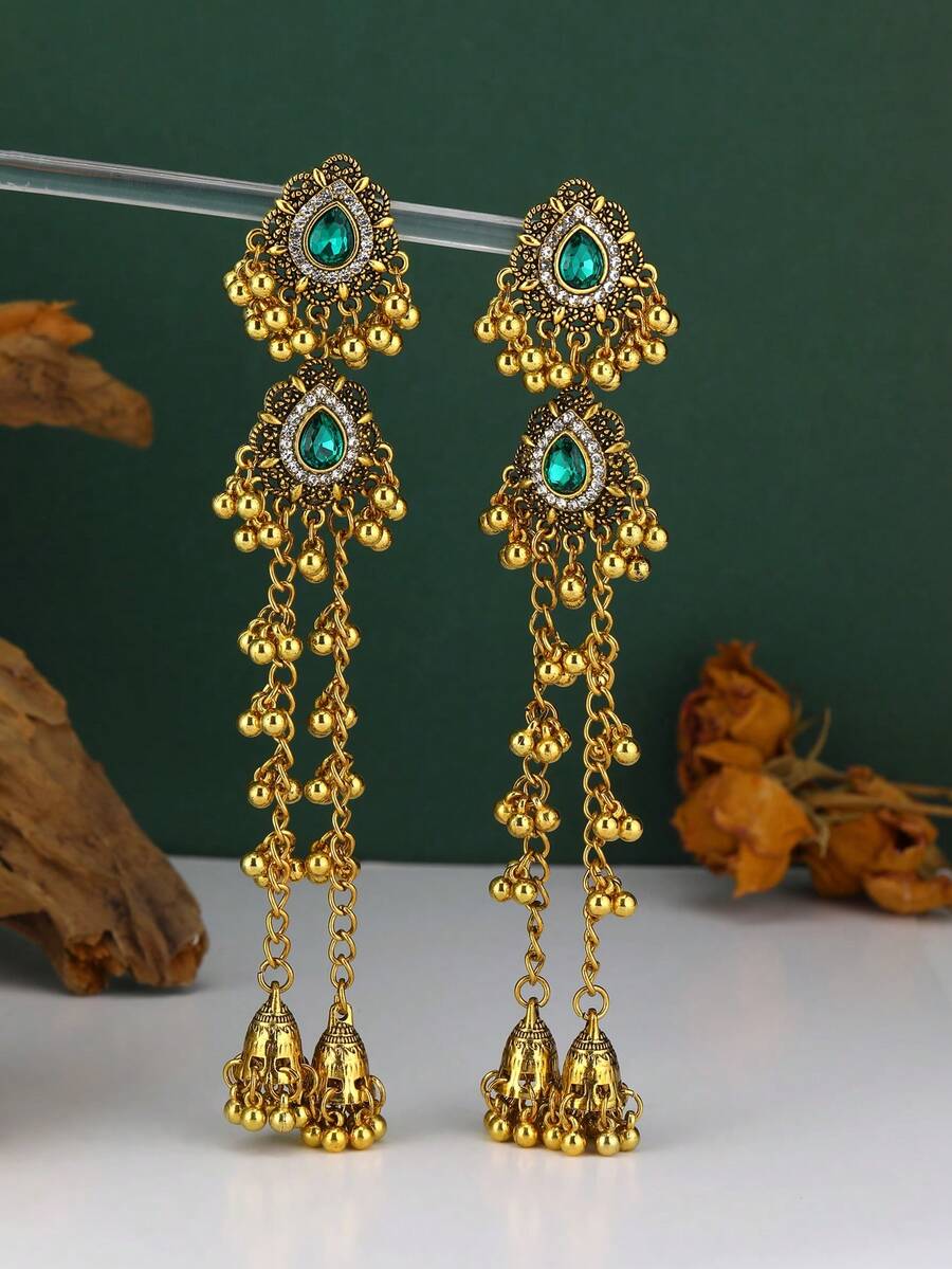 Vintage Boho Alloy Gold Plated – Tassel Earrings Boho recenzja i cena