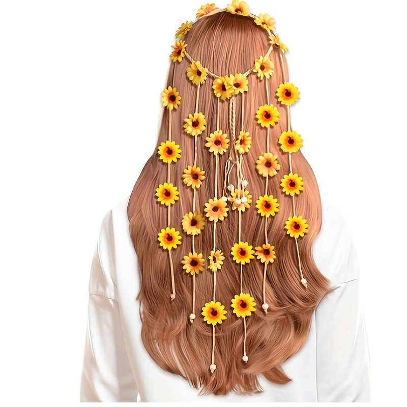 Flower hippie headband, flower – Women'S Accessories In The 70S recenzja i cena