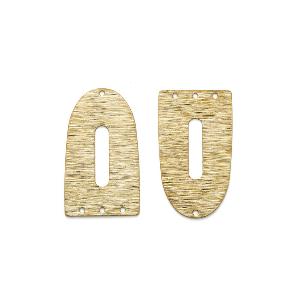 10Pcs Raw Brass Arched 3-Stran – Tassel Earrings Boho recenzja i cena